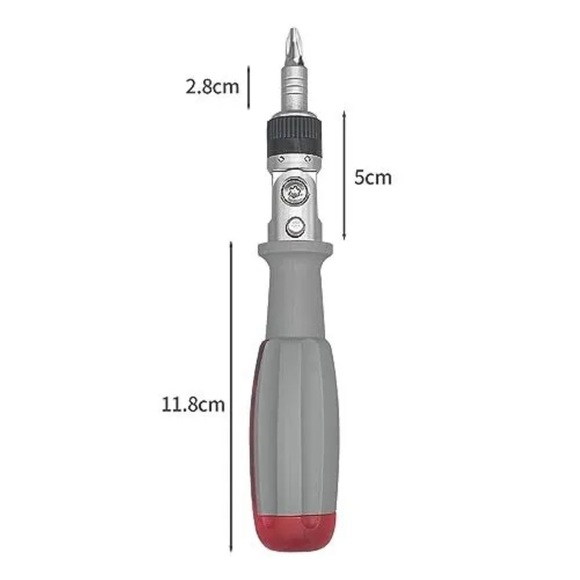 10-in-1 Multi Bit Ratcheting Screwdriver Set - Picture 2 of 9